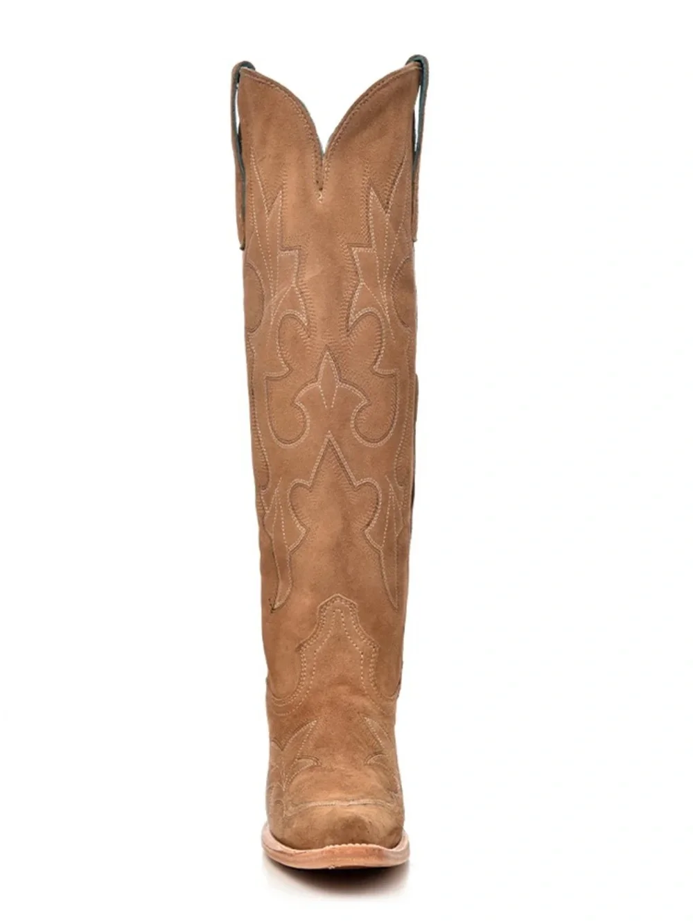 Corral Women's Tall Tan Suede Western Boots sz 8.5 NWOT